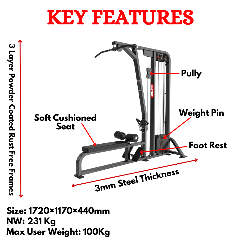 Best Lat Pull Down and Low Row HB-12A12