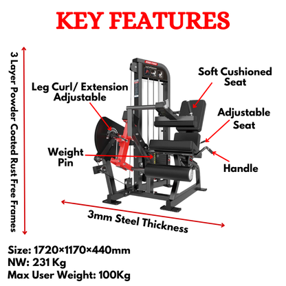 Luxury Leg Curl Leg Extension Machine HB-1314