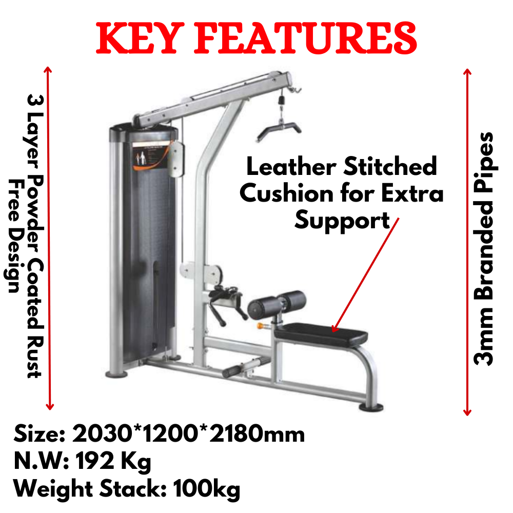 High Pully & Seated Row Machine Price in India-ES-014