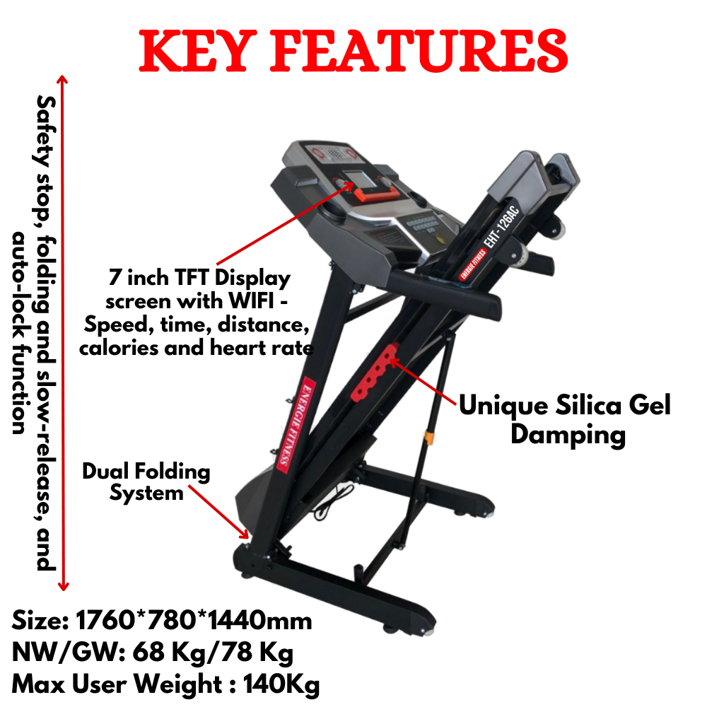 Premium Quality Home Use Treadmill-EHT-126AC
