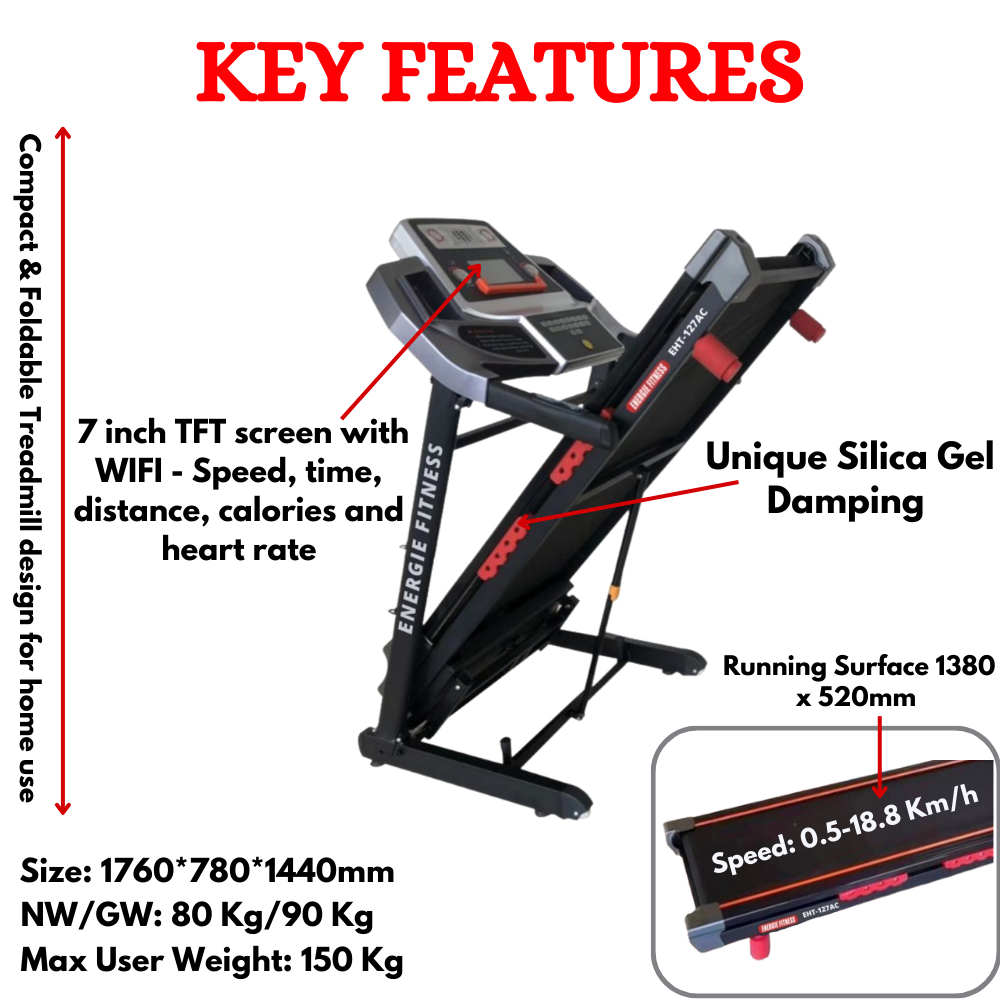 Best Treadmill for Home Use in India EHT-127AC1