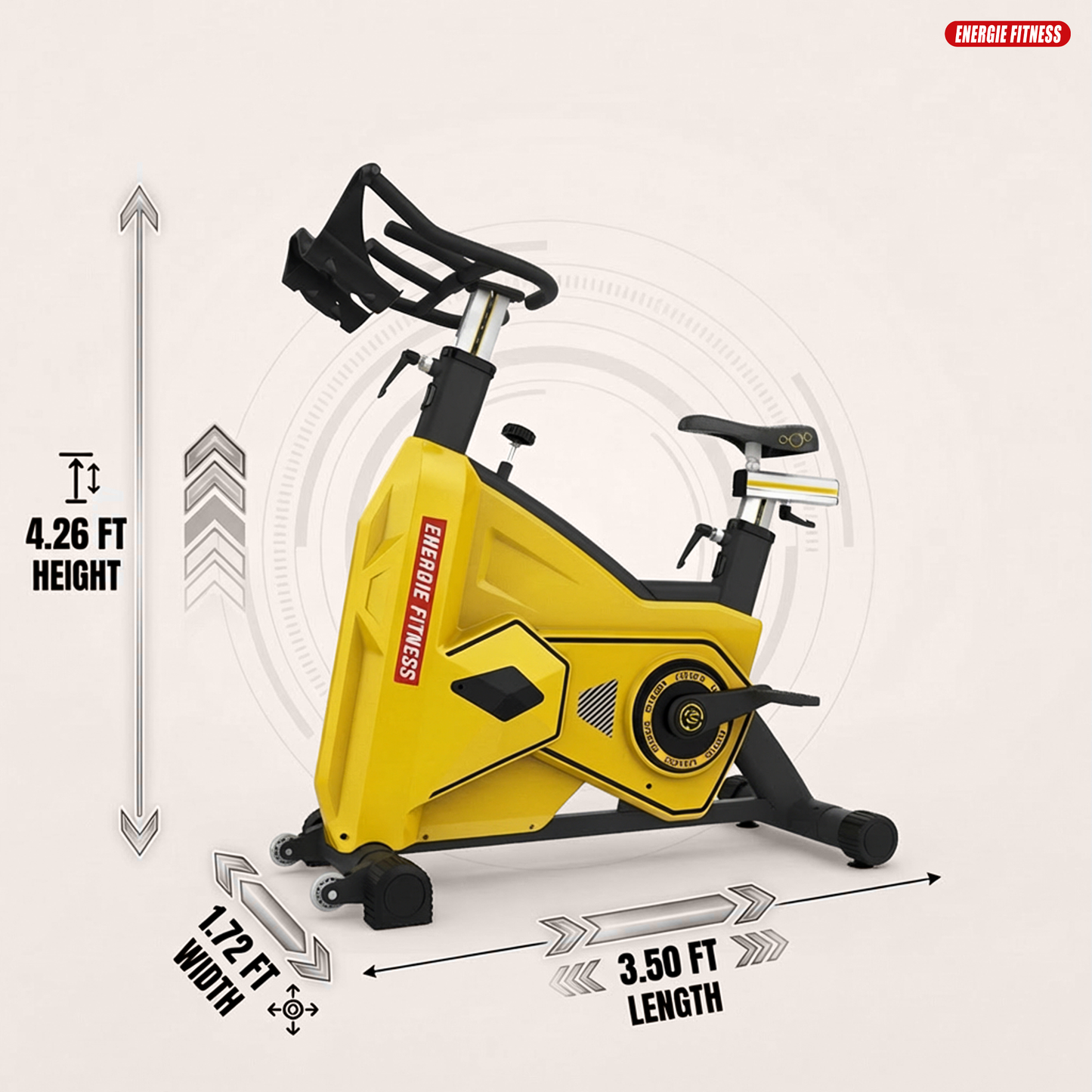 Best Transformer Spinning Bike- FB-5817 Yellow