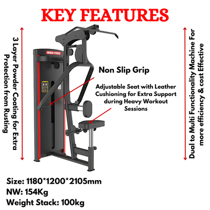 Premium High Pully & Seated Row Machine LY-1204