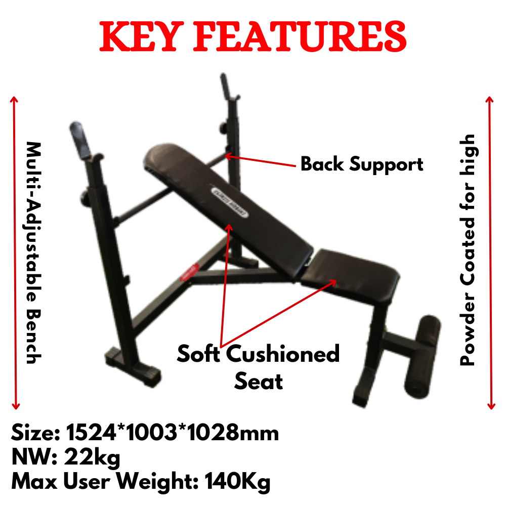 Multi-Adjustable workout bench for home-MB-01