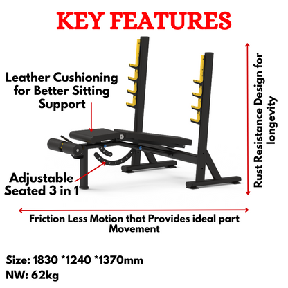 Imported Multi Adjustable Bench Press-ETB-345