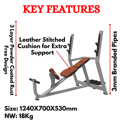 Premium Quality Olympic Incline Bench in India- ER-19