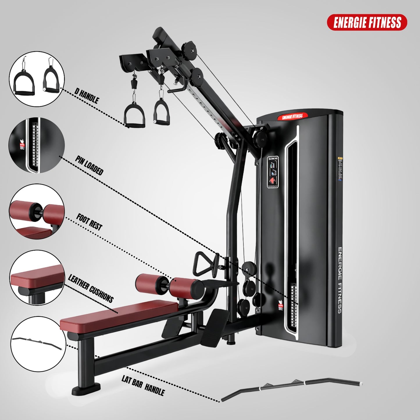 Premium Lat Pulldown And Long Pull Machine ERT-1204A