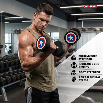 Premium Quality Captain Marvel Dumbbells