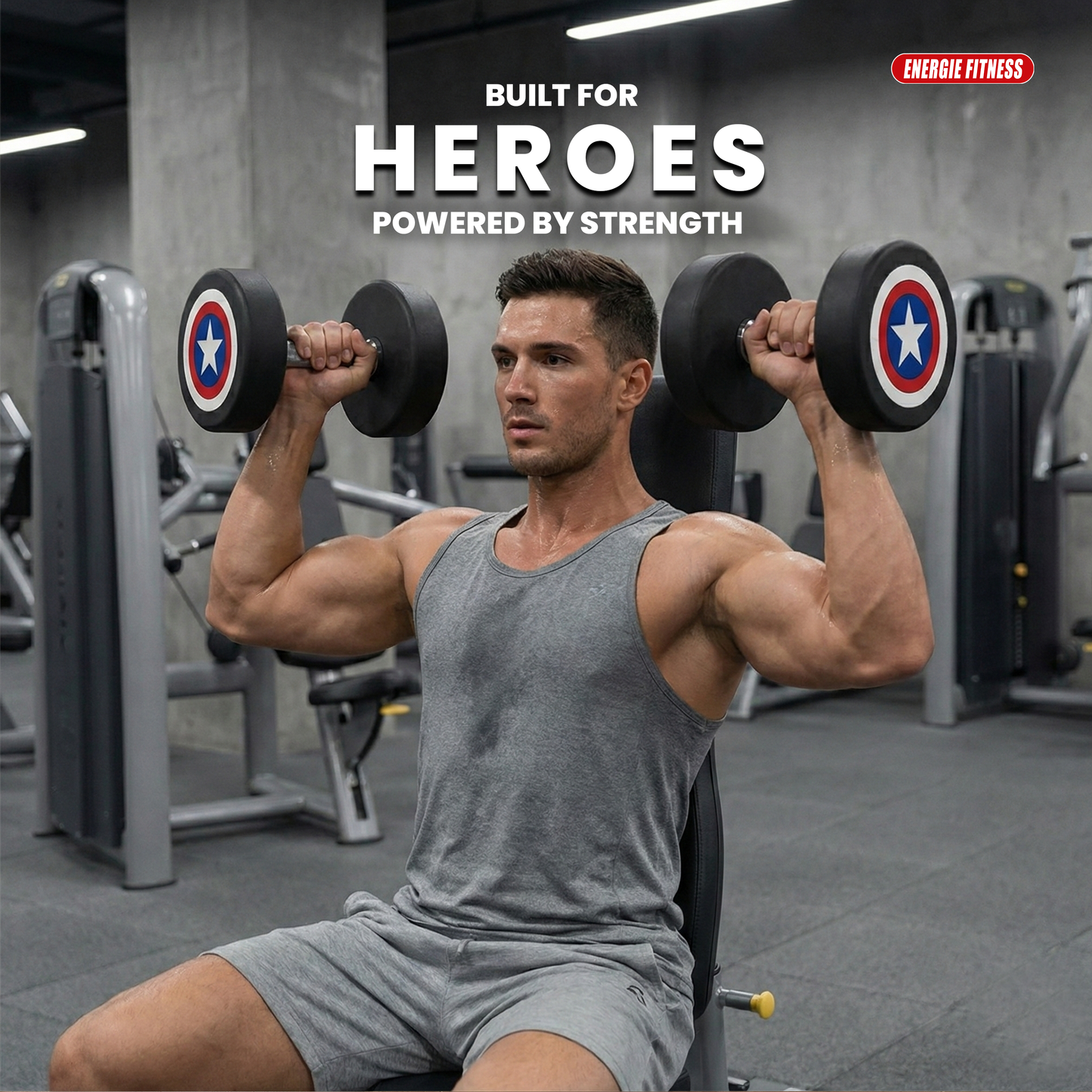 Premium Quality Captain Marvel Dumbbells