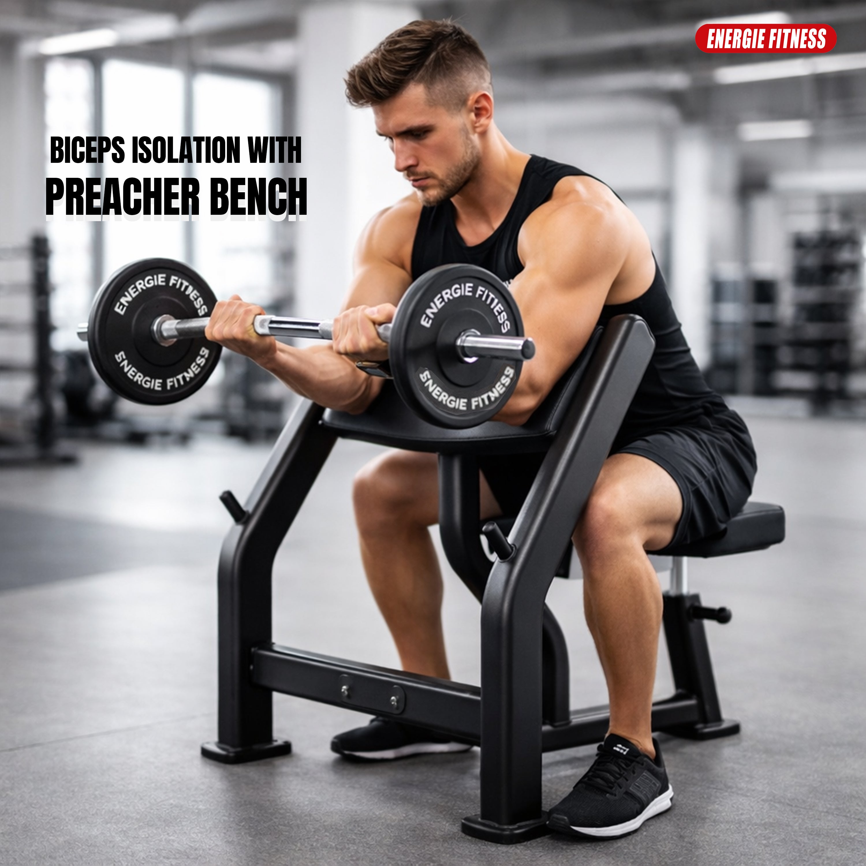 Premium Scott Bench and Preacher Curl in India J-040 – EnergieFitness