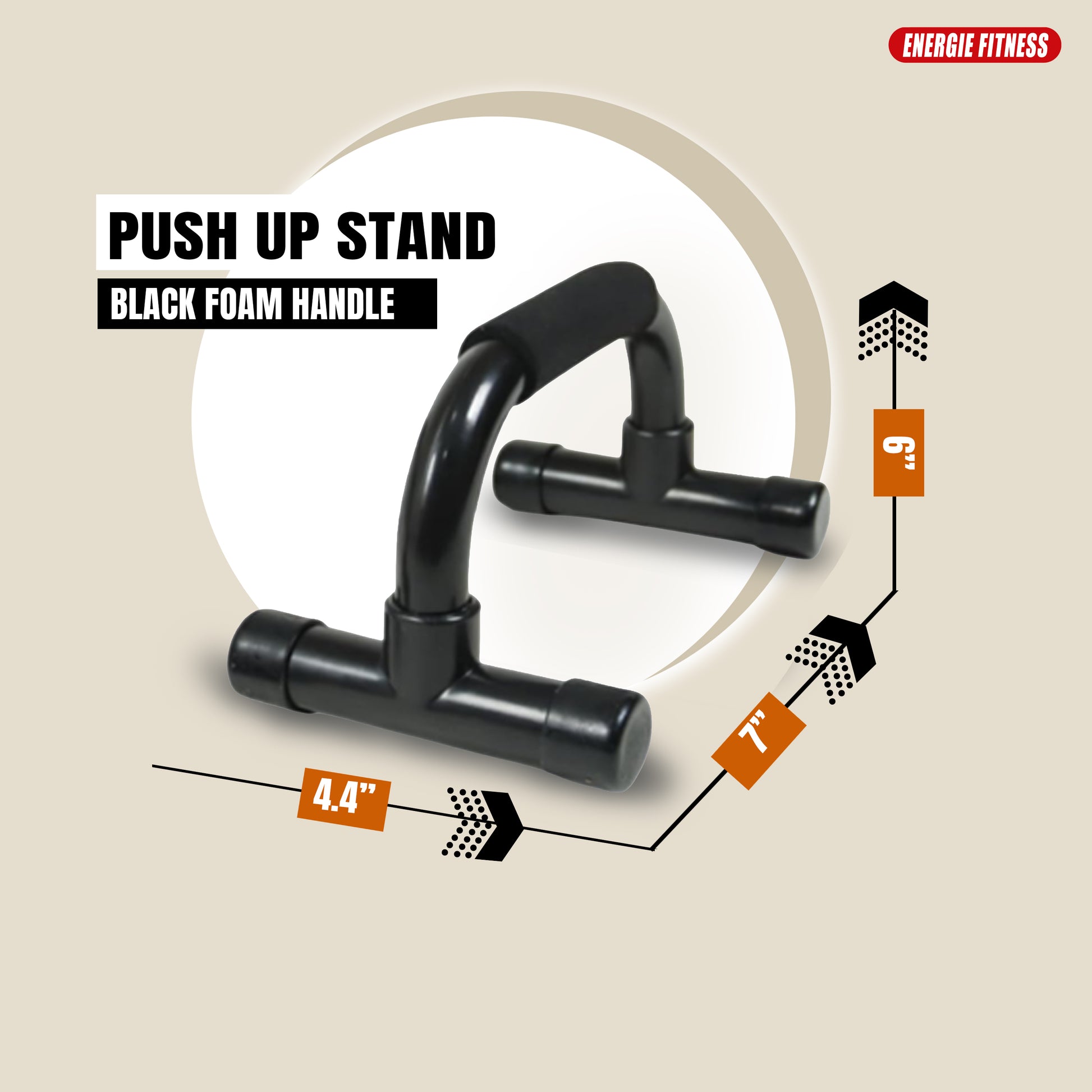 Push up Stand (Black foam Handle)