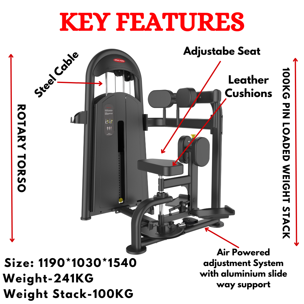 Rotary Torso Gym Machine at Best Price in India BK-011