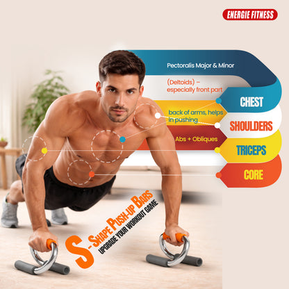 S Shape Push up Bar lifstyle image 