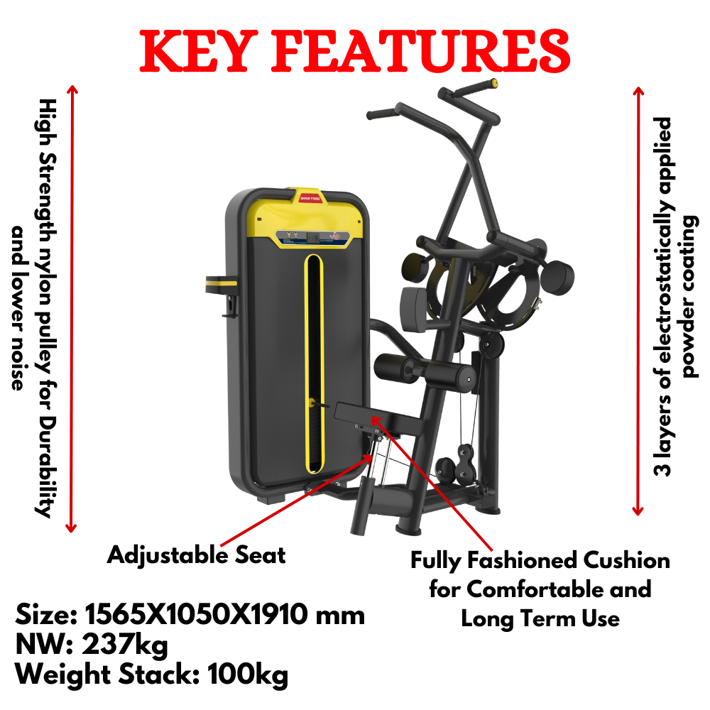 Imported Seated Pull Down Exercise Machine- BMW-012B