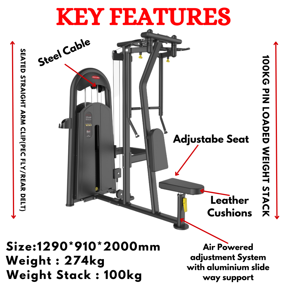 Imported Seated Straight Arm Clip Chest Machine - BK-002A