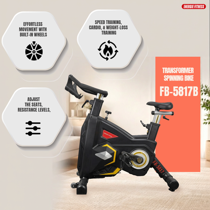 Best Transformer Spinning Bike in Black FB-5817