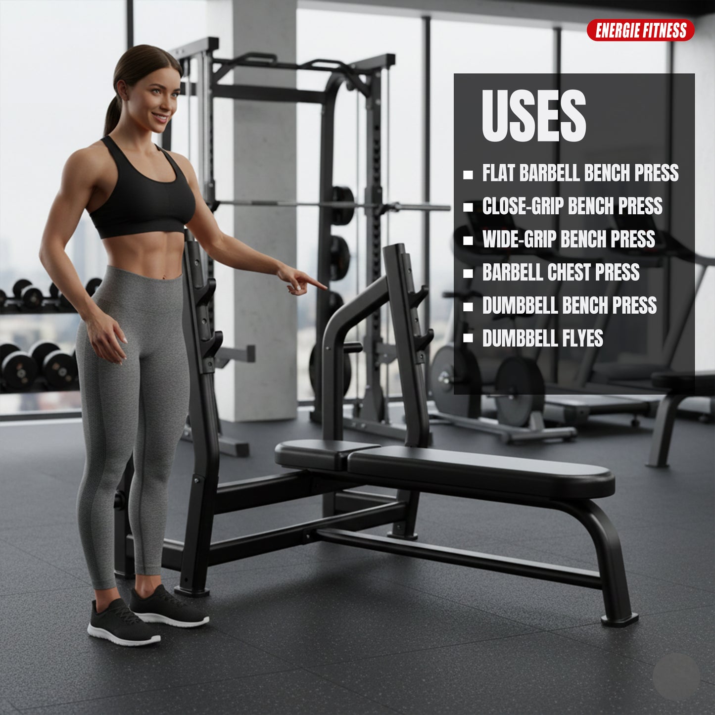 Weight Bench (Luxury) Gym Bench J-023